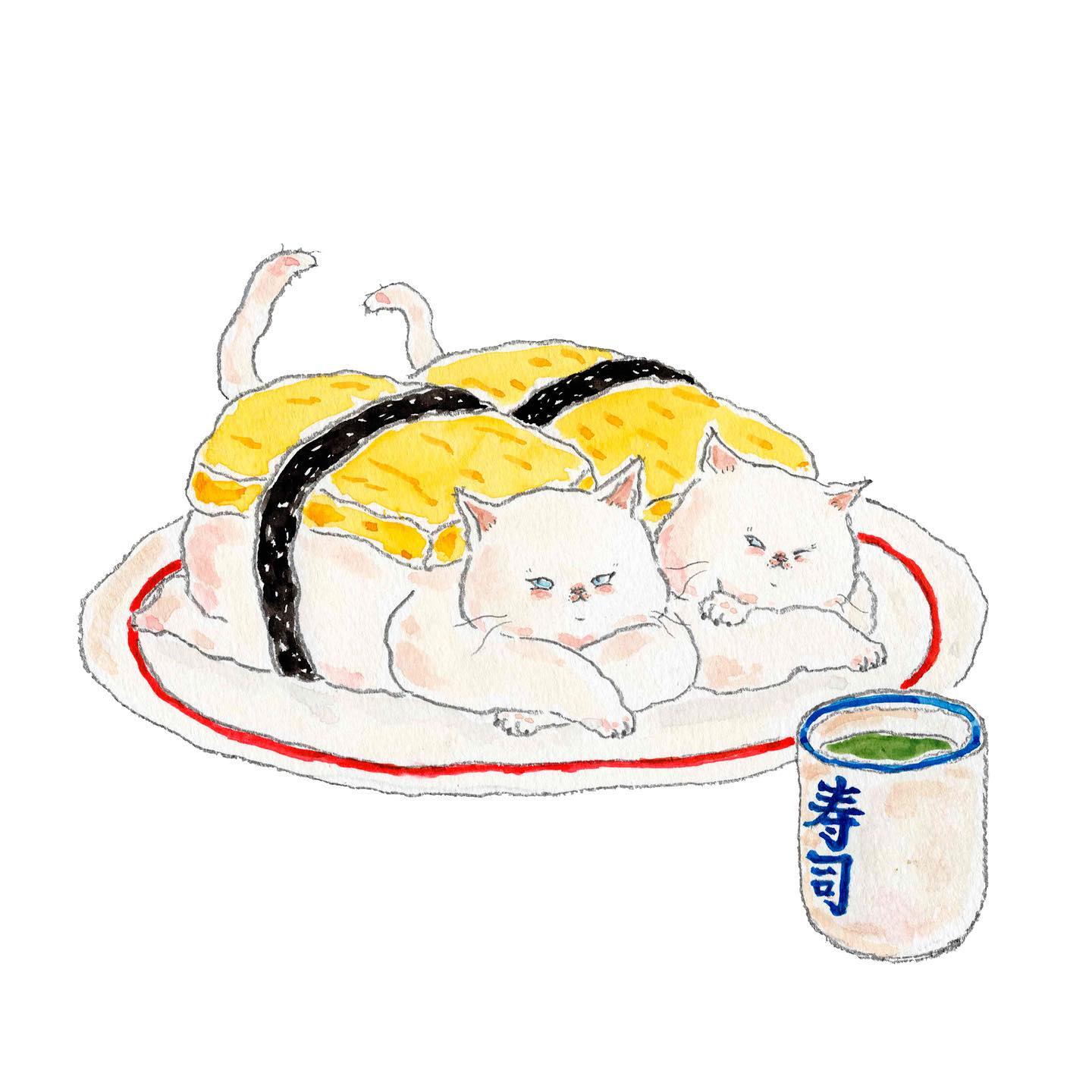 猫，插画，创意