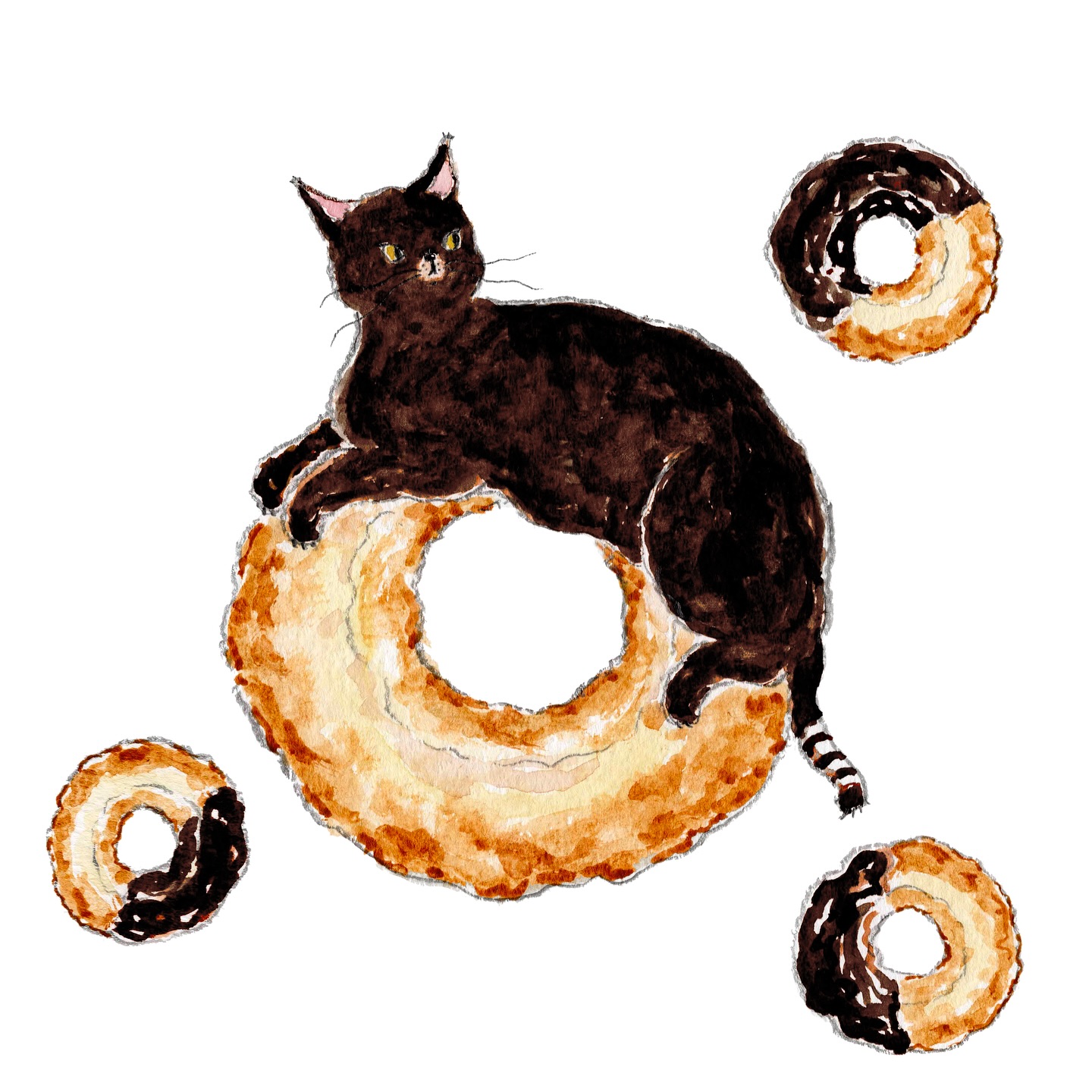 猫，插画，创意