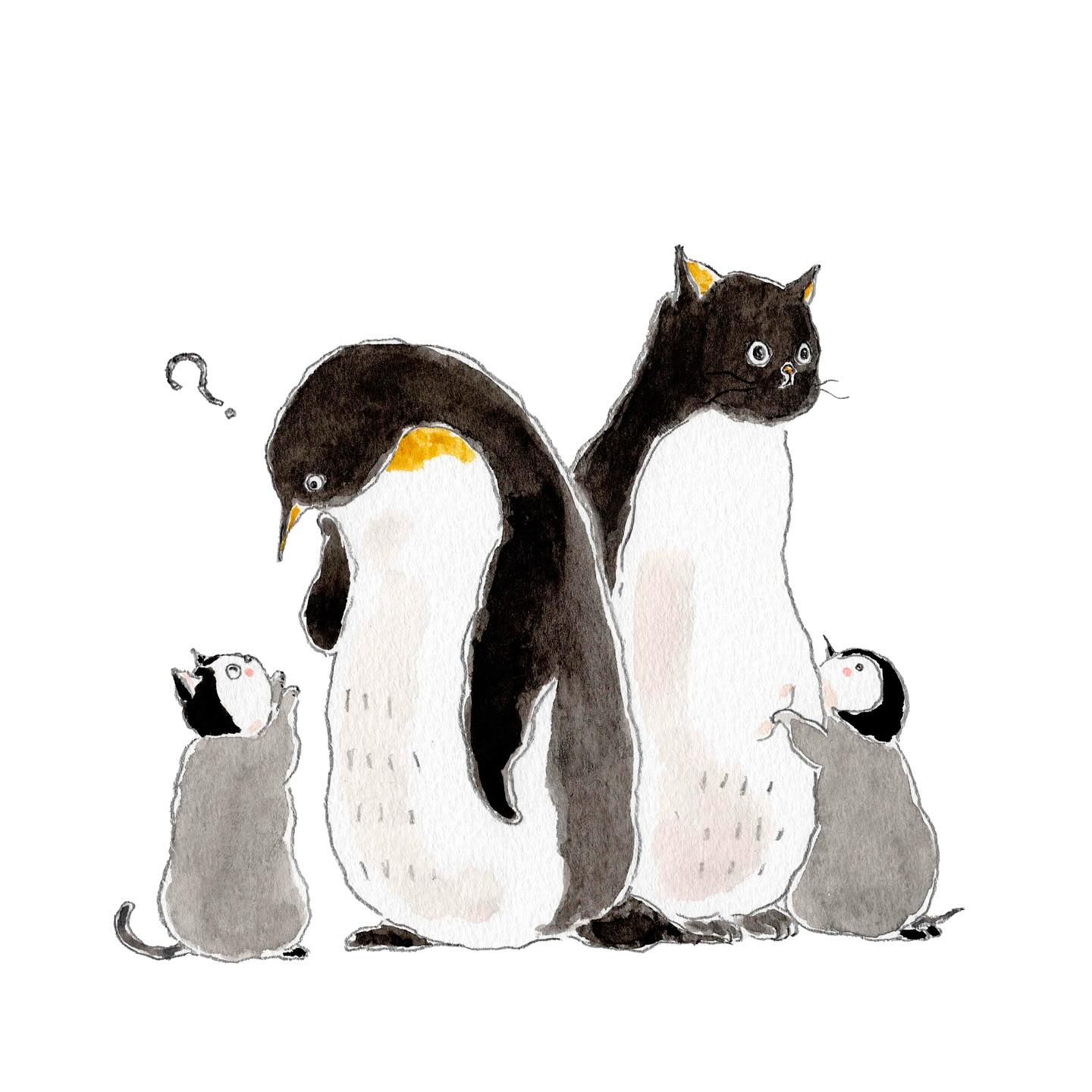 猫，插画，创意