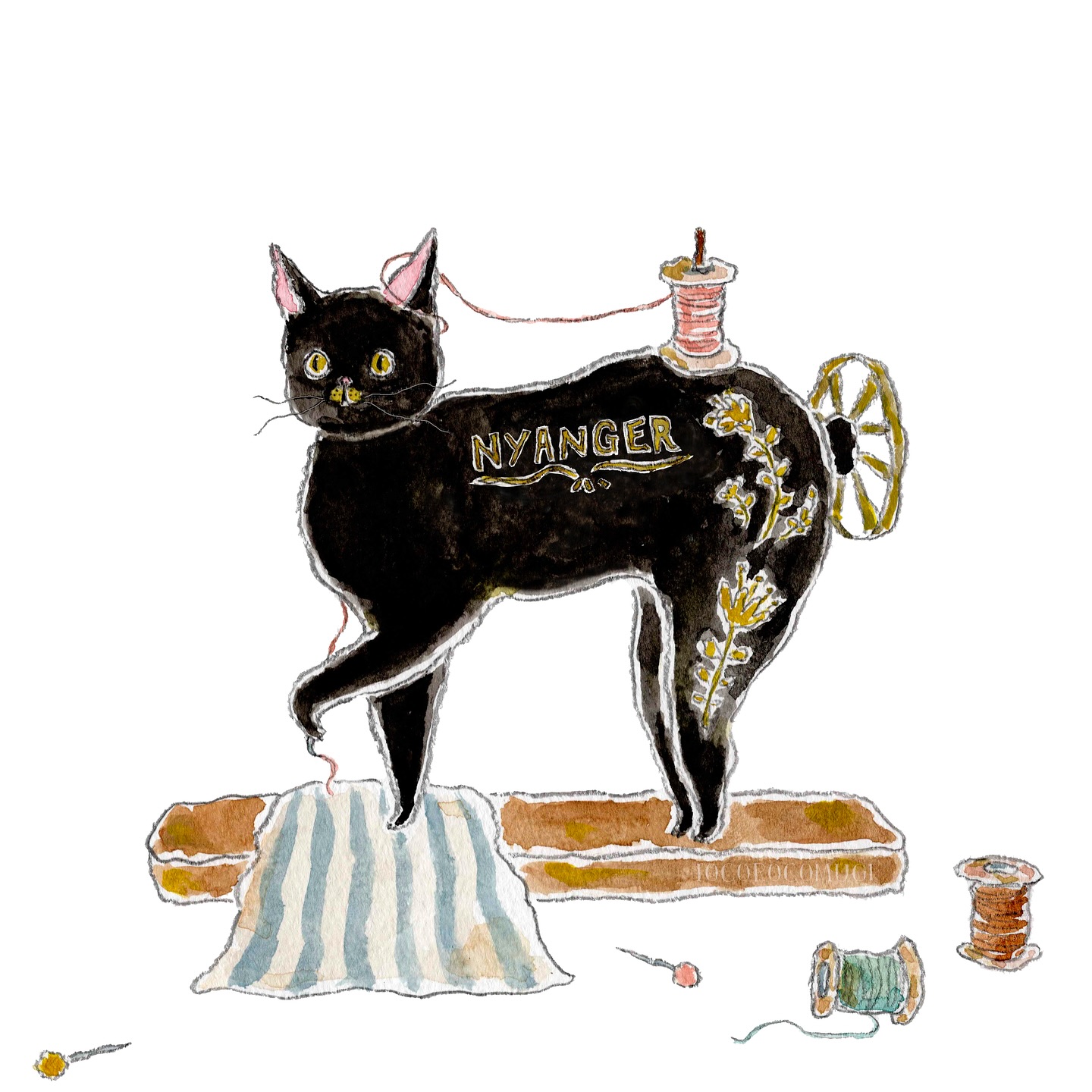 猫，插画，创意