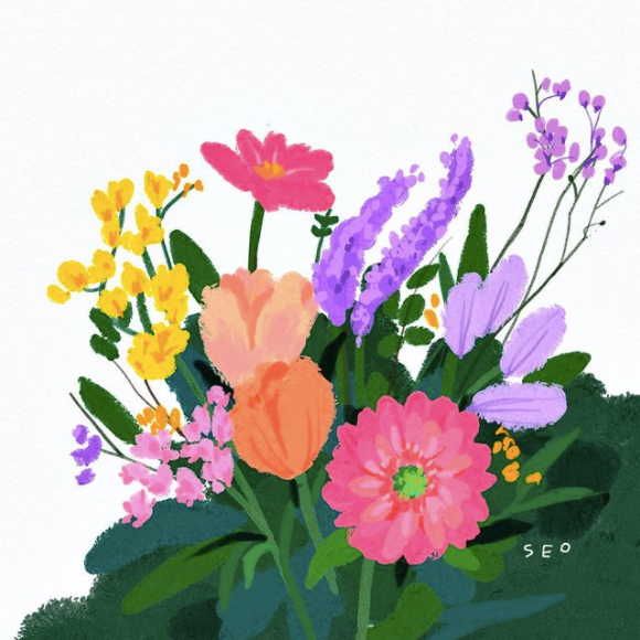 收集120张高级插画，春天换新头像！