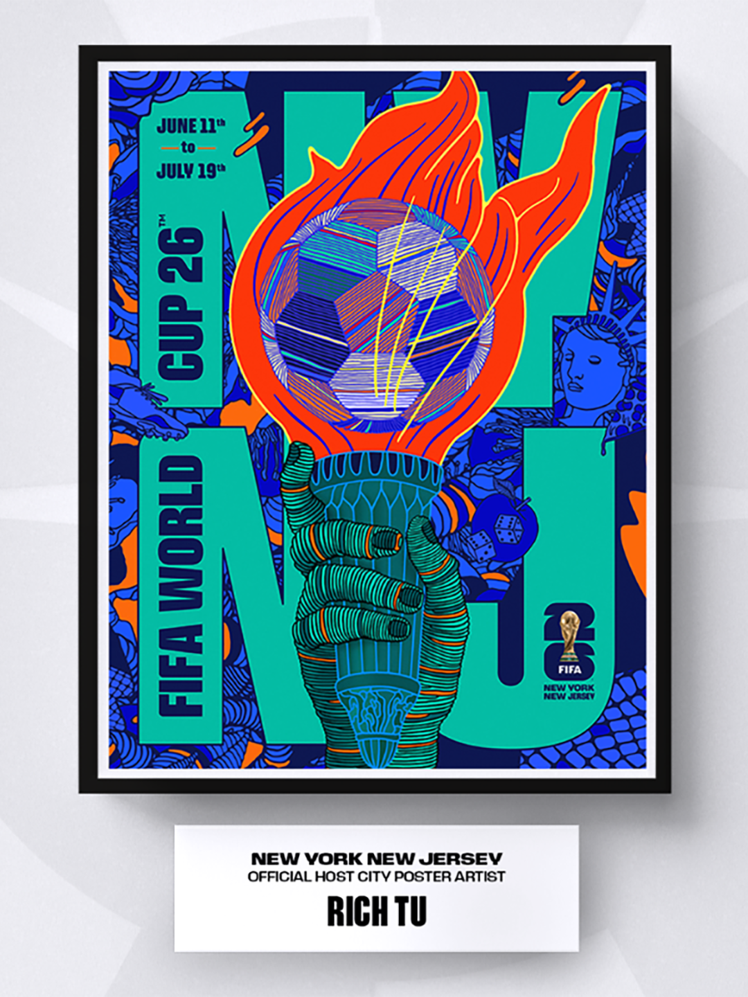 23届国际足联世界杯，The 23rd FIFA World Cup，创意，海报