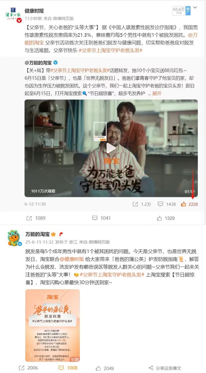 “秃”然破圈！淘宝父亲节营销做对了什么？