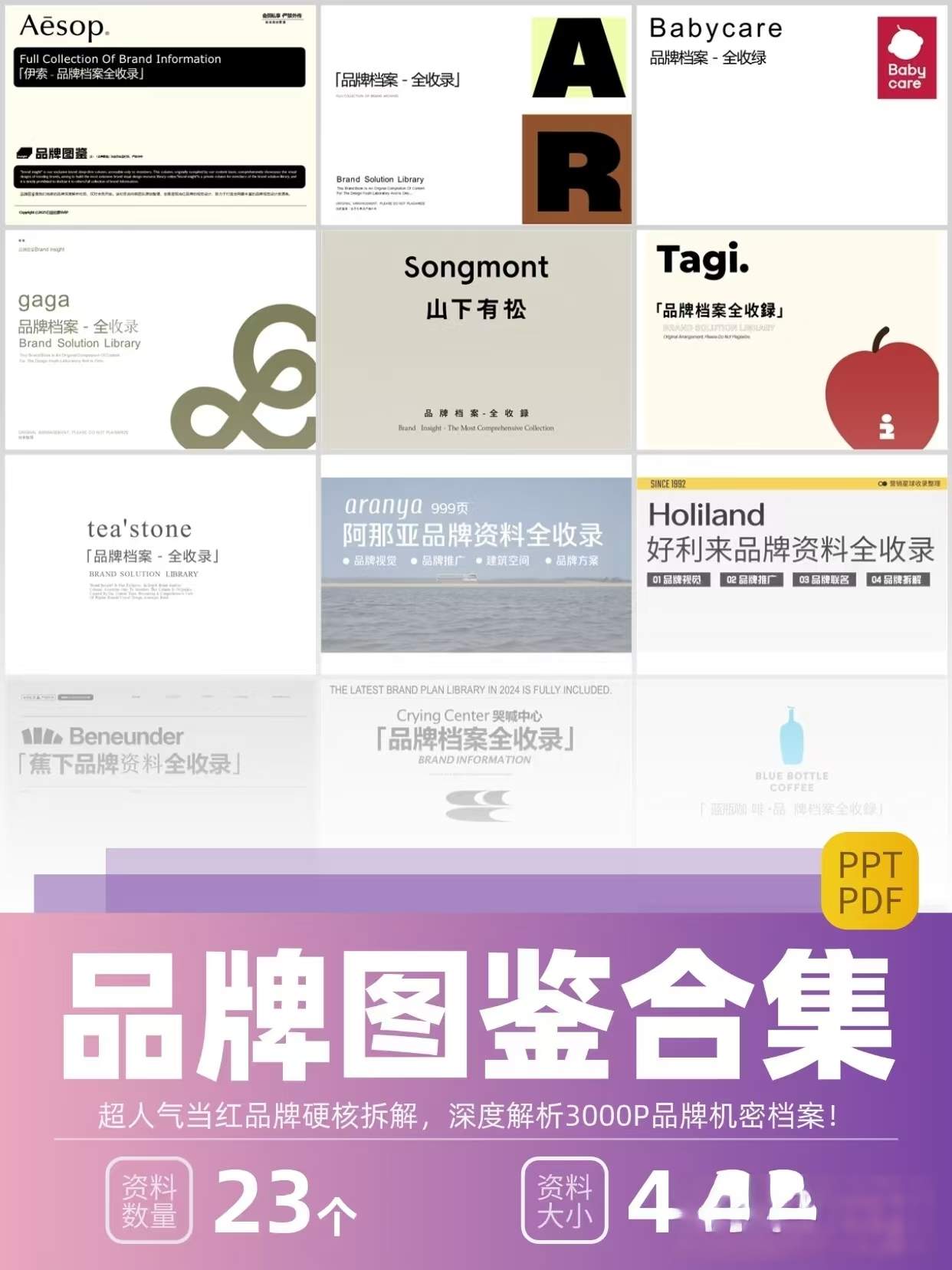 23个热门品牌深度分析资料包｜单品牌150页详细拆解 | 3000页干货