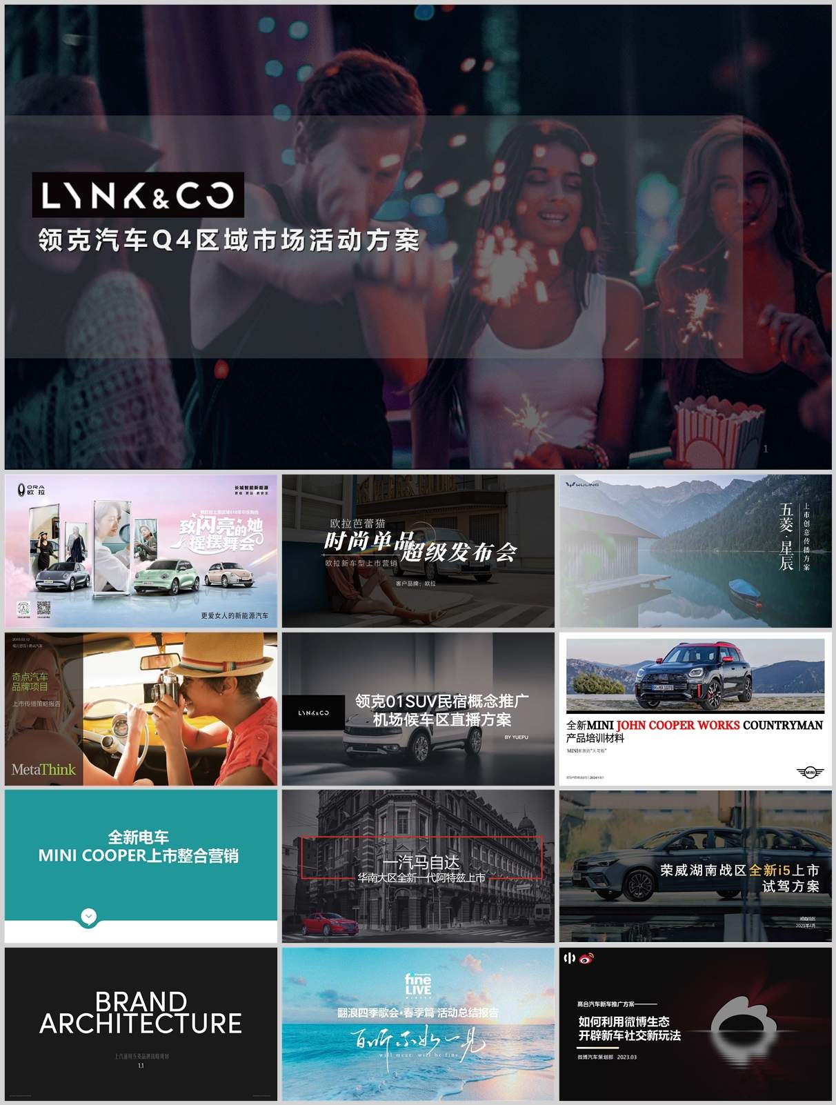 177份新车上市整合营销方案合集！涵盖汽车品牌策划/发布会/传播