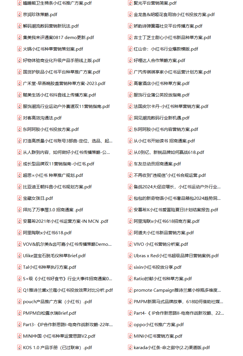806份小红书运营方案全集+实操手册！从起号到变现全流程实战攻略