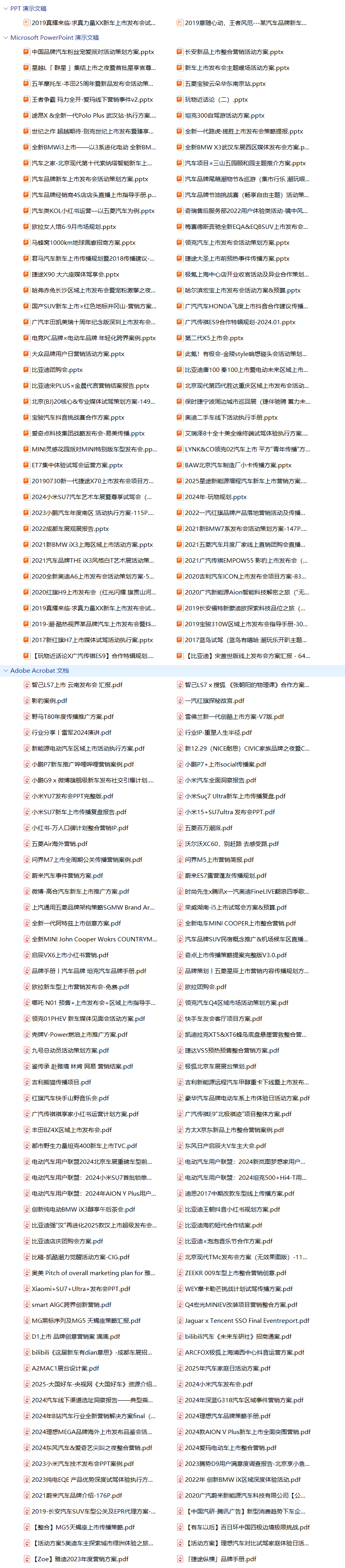 177份新车上市整合营销方案合集！涵盖汽车品牌策划/发布会/传播