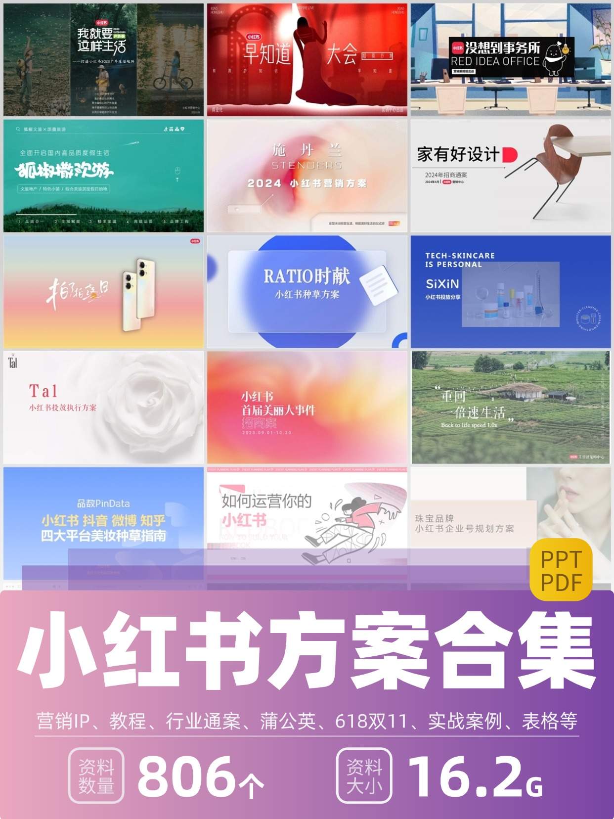806份小红书运营方案全集+实操手册！从起号到变现全流程实战攻略