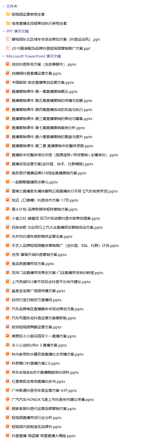 220份短视频直播带货方案合集，含抖音/快手/小红书平台模板，PPT可编辑！