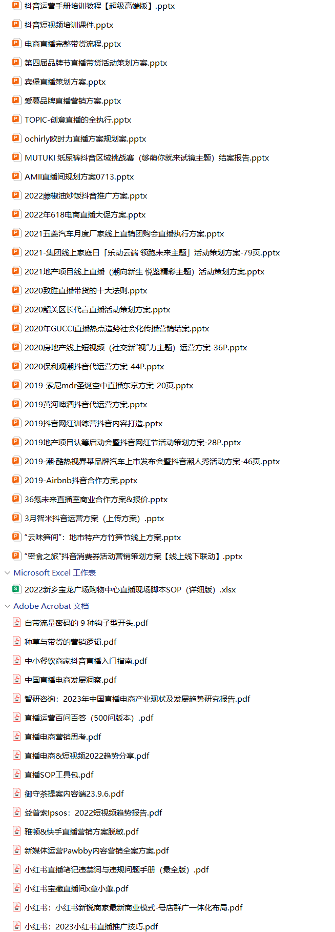 220份短视频直播带货方案合集，含抖音/快手/小红书平台模板，PPT可编辑！